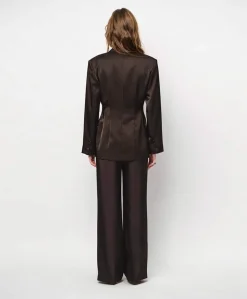 Dames blazer bruin