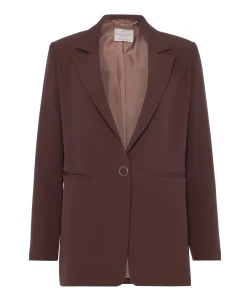 Dames blazer bruin