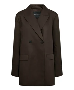 Dames blazer bruin