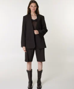 Dames blazer bruin