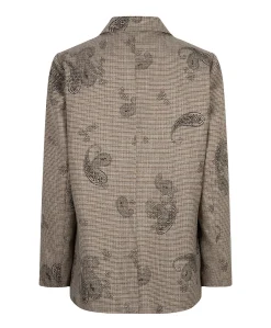 Dames blazer bruin