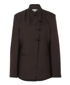Dames blazer bruin