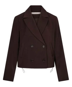 Dames blazer bruin
