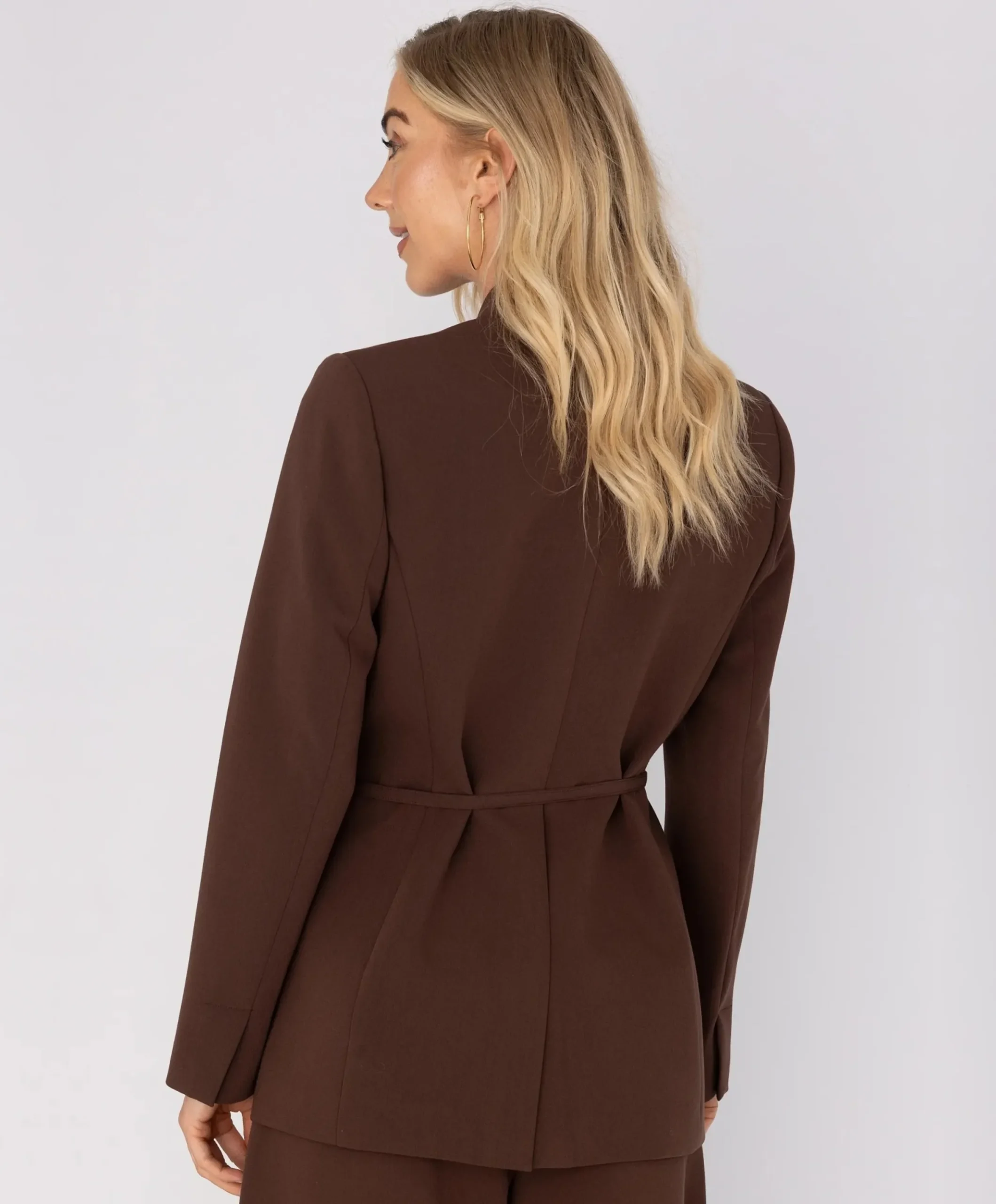 Dames blazer bruin
