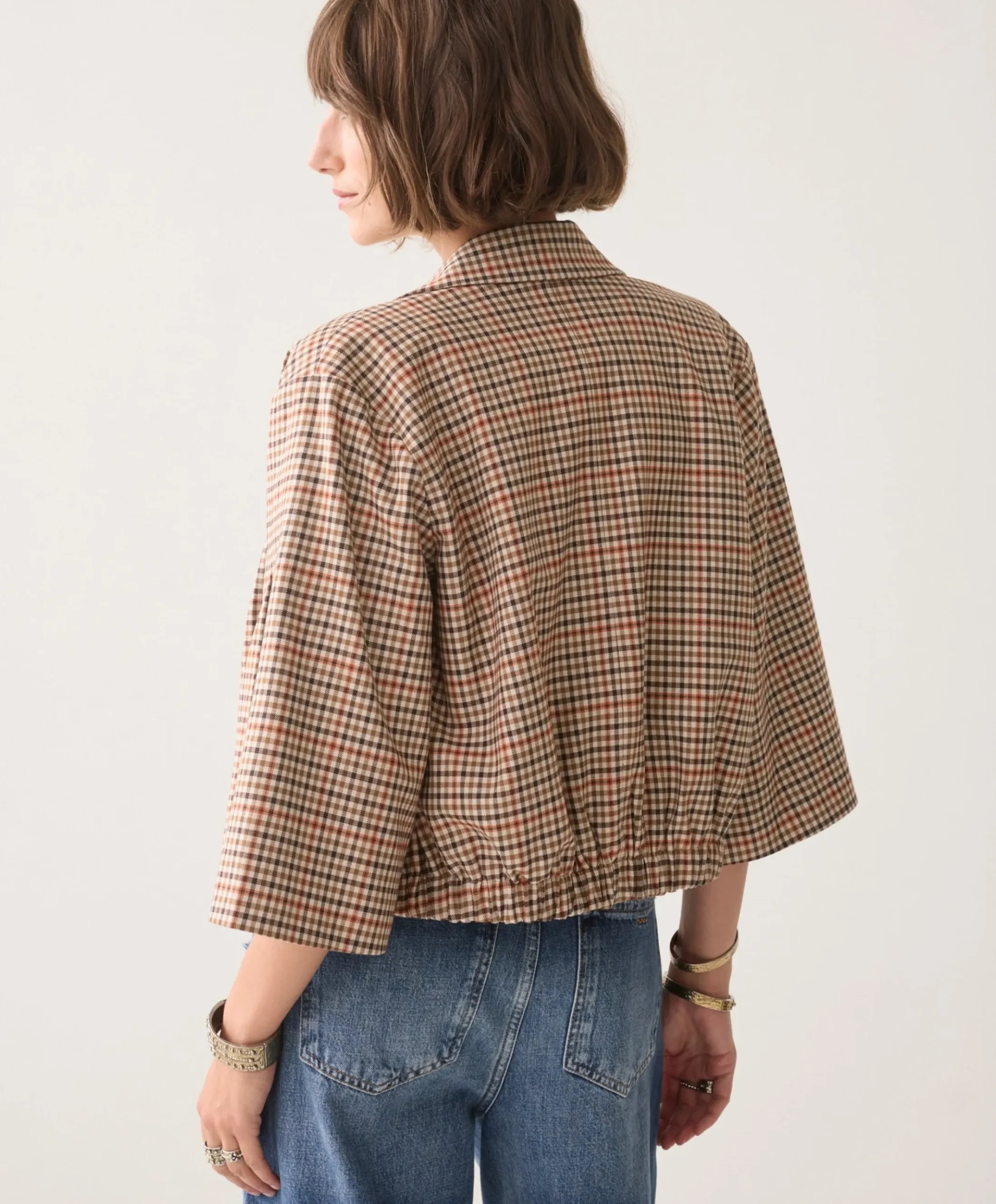 Dames blazer bruin