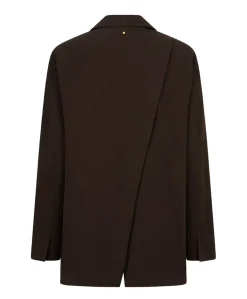 Dames blazer bruin