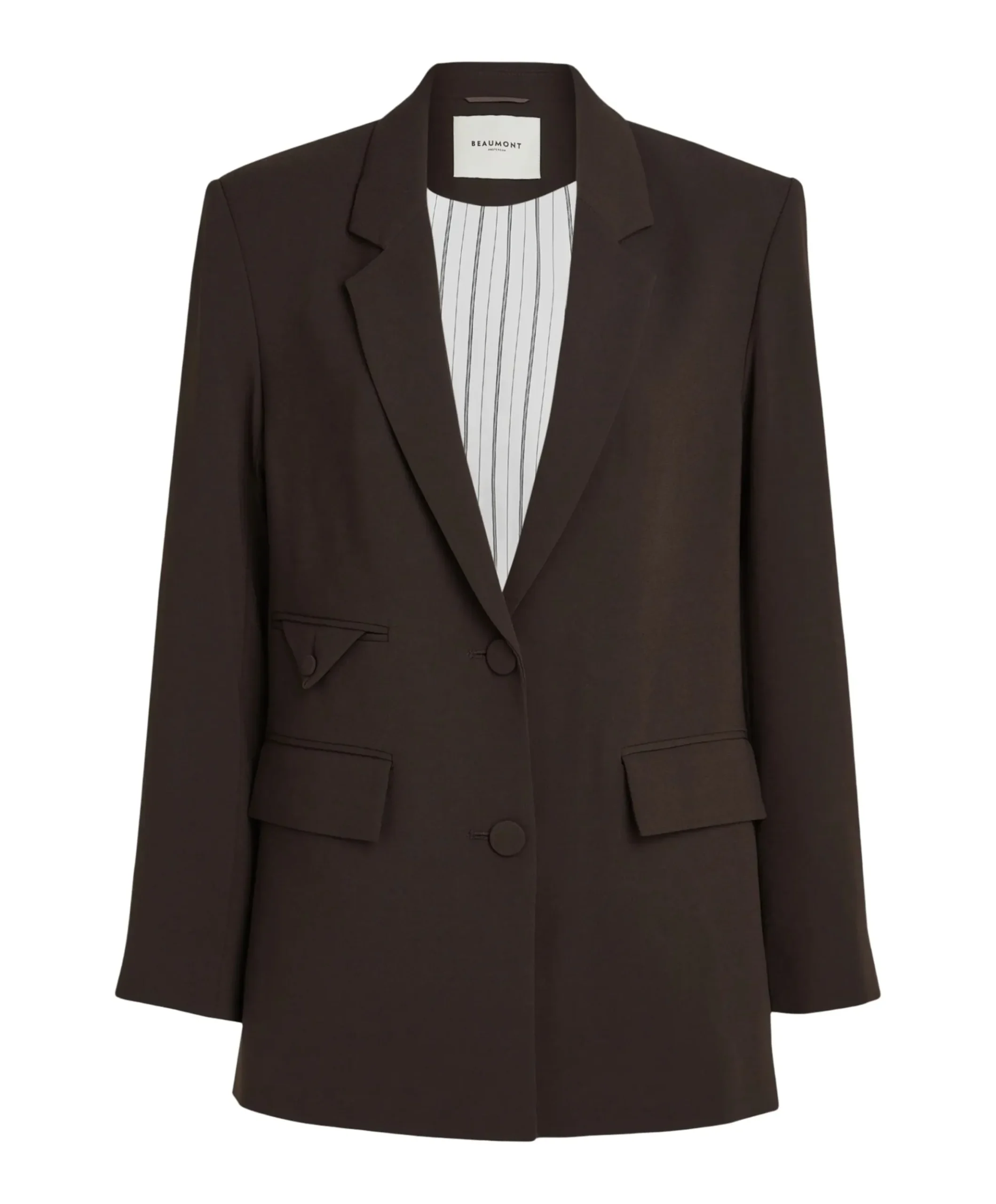 Dames blazer bruin