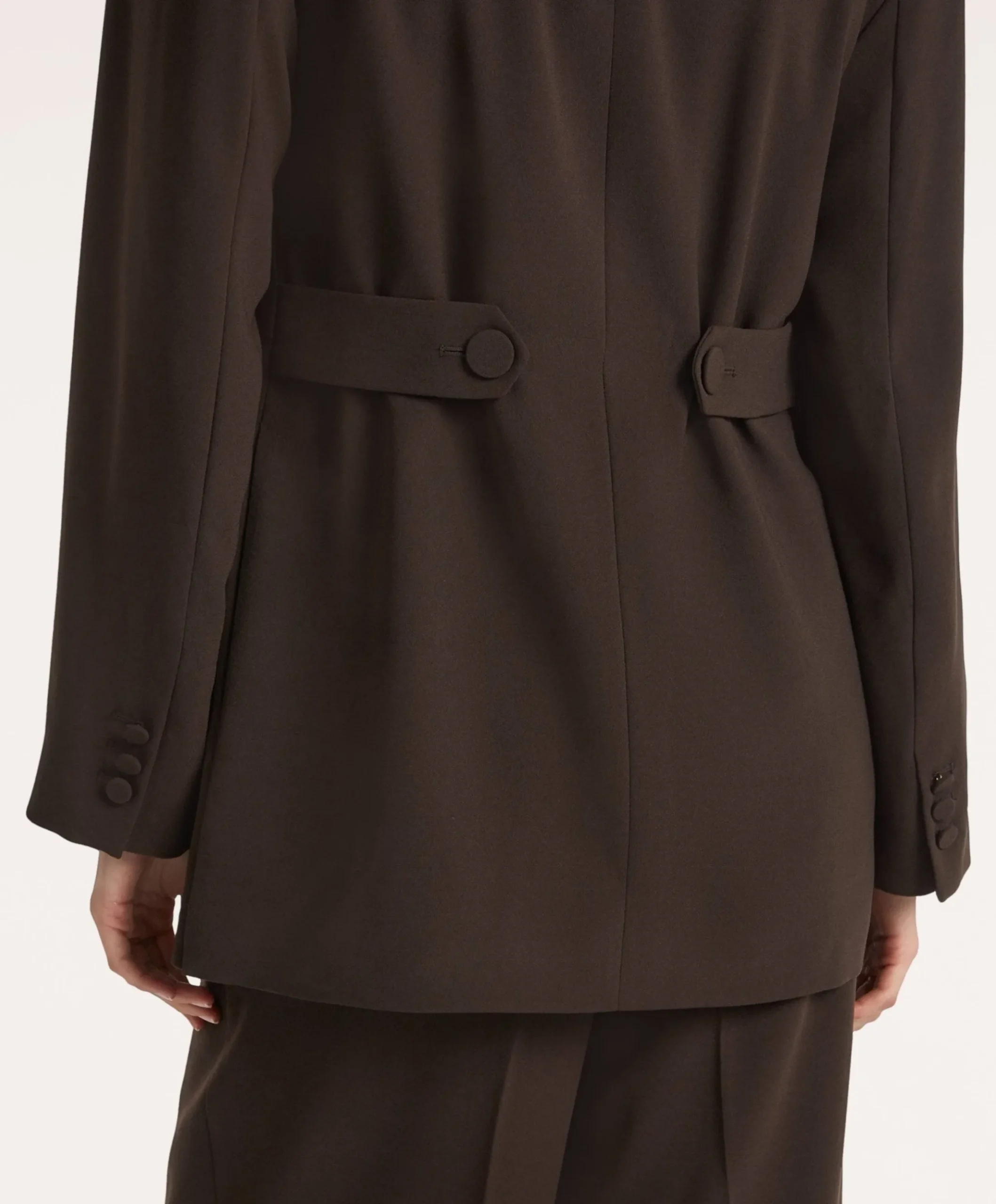 Dames blazer bruin