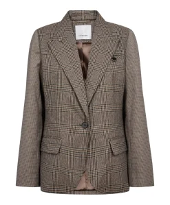 Dames blazer bruin