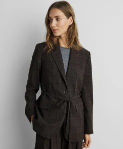 Dames blazer bruin