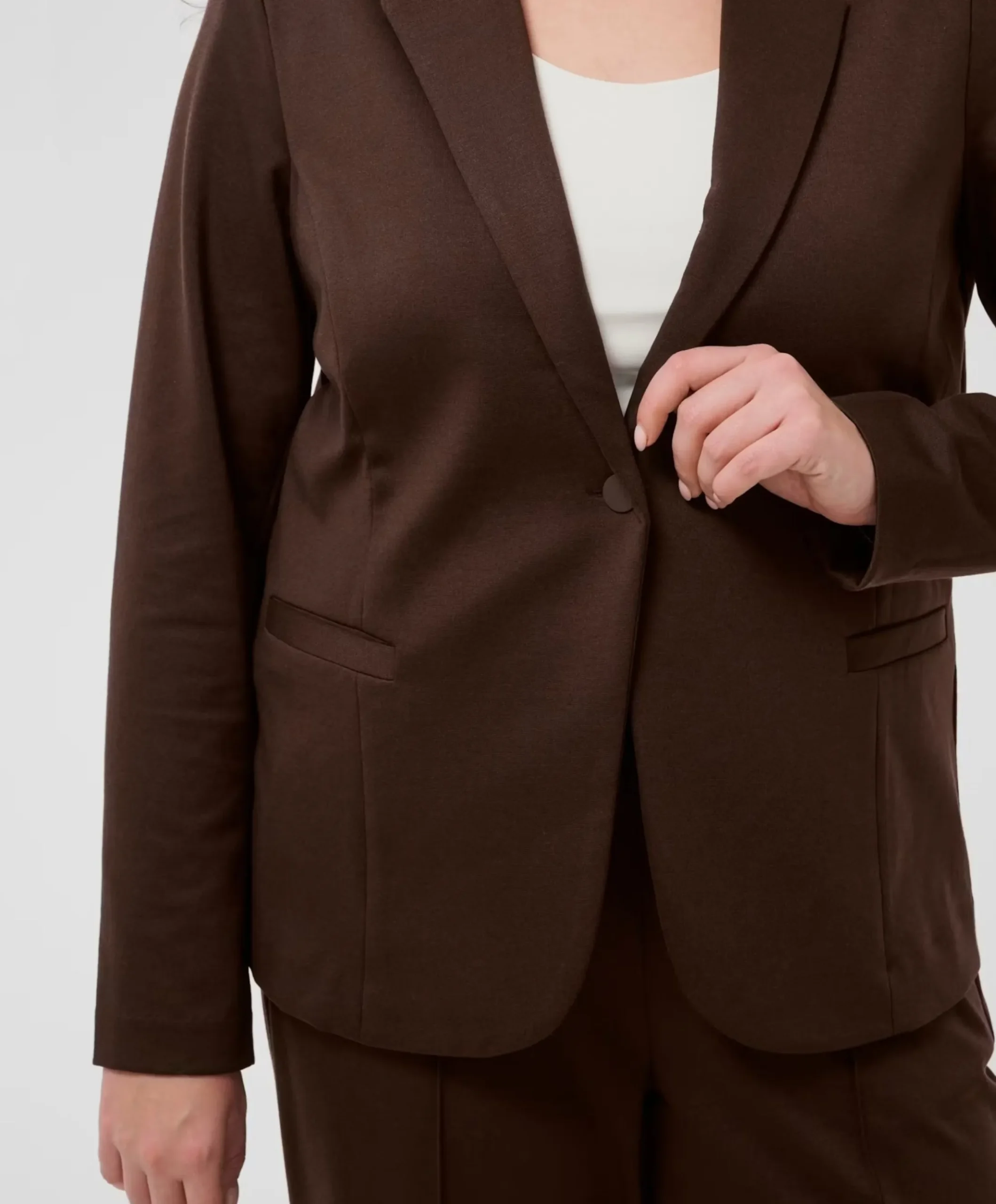 Dames blazer bruin