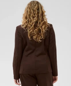 Dames blazer bruin