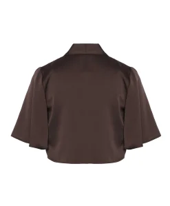 Dames blazer bruin