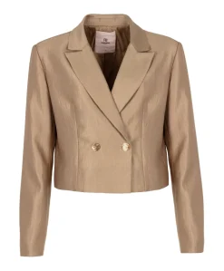 Dames blazer goud