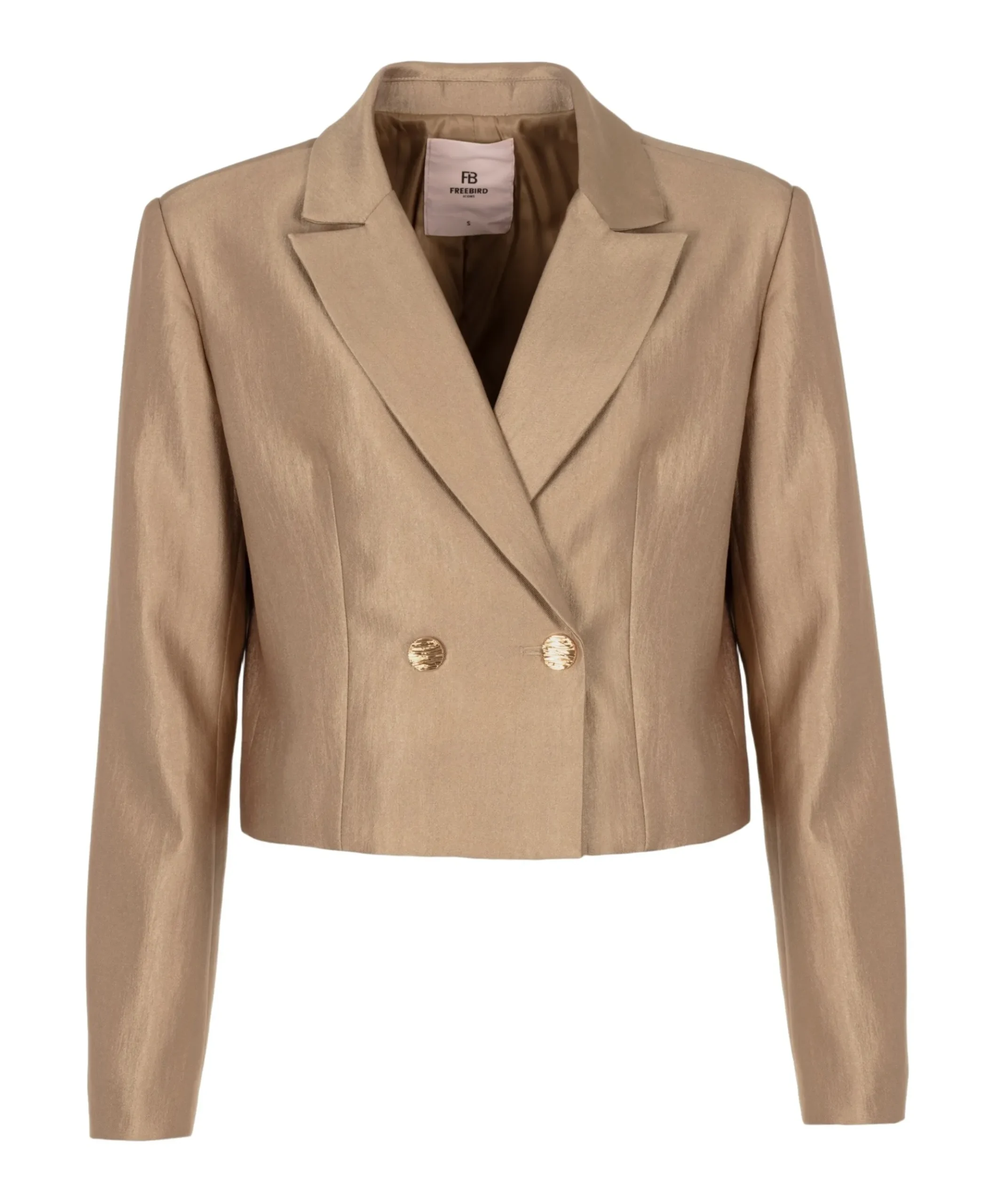 Dames blazer goud
