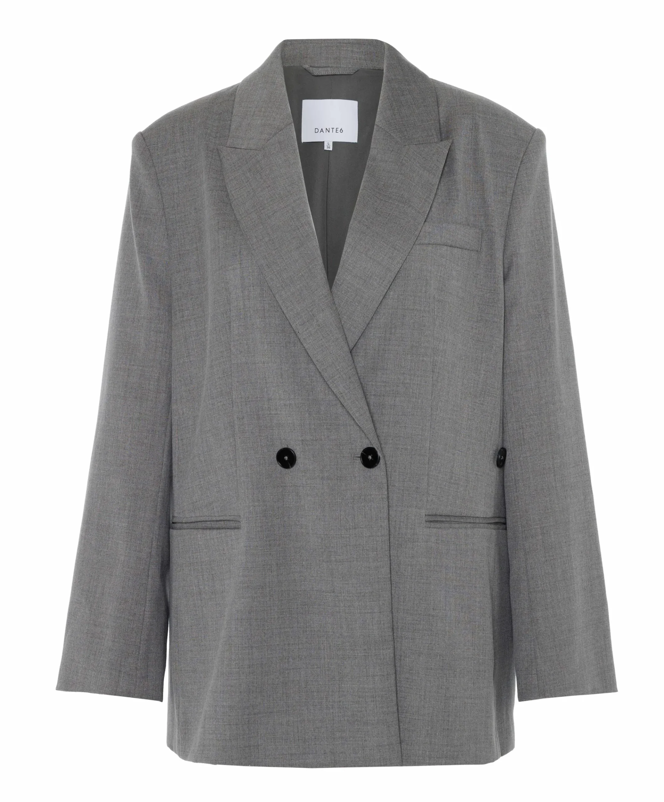 Dames blazer grijs