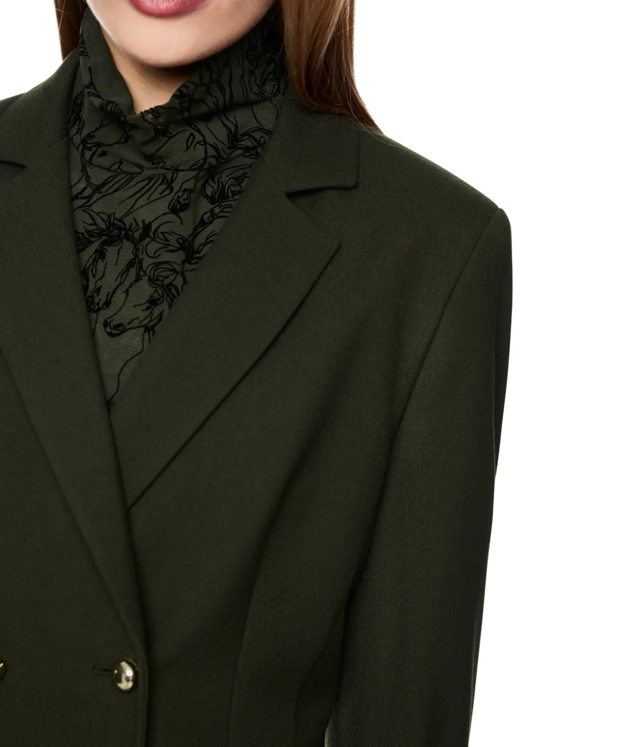 Dames blazer groen