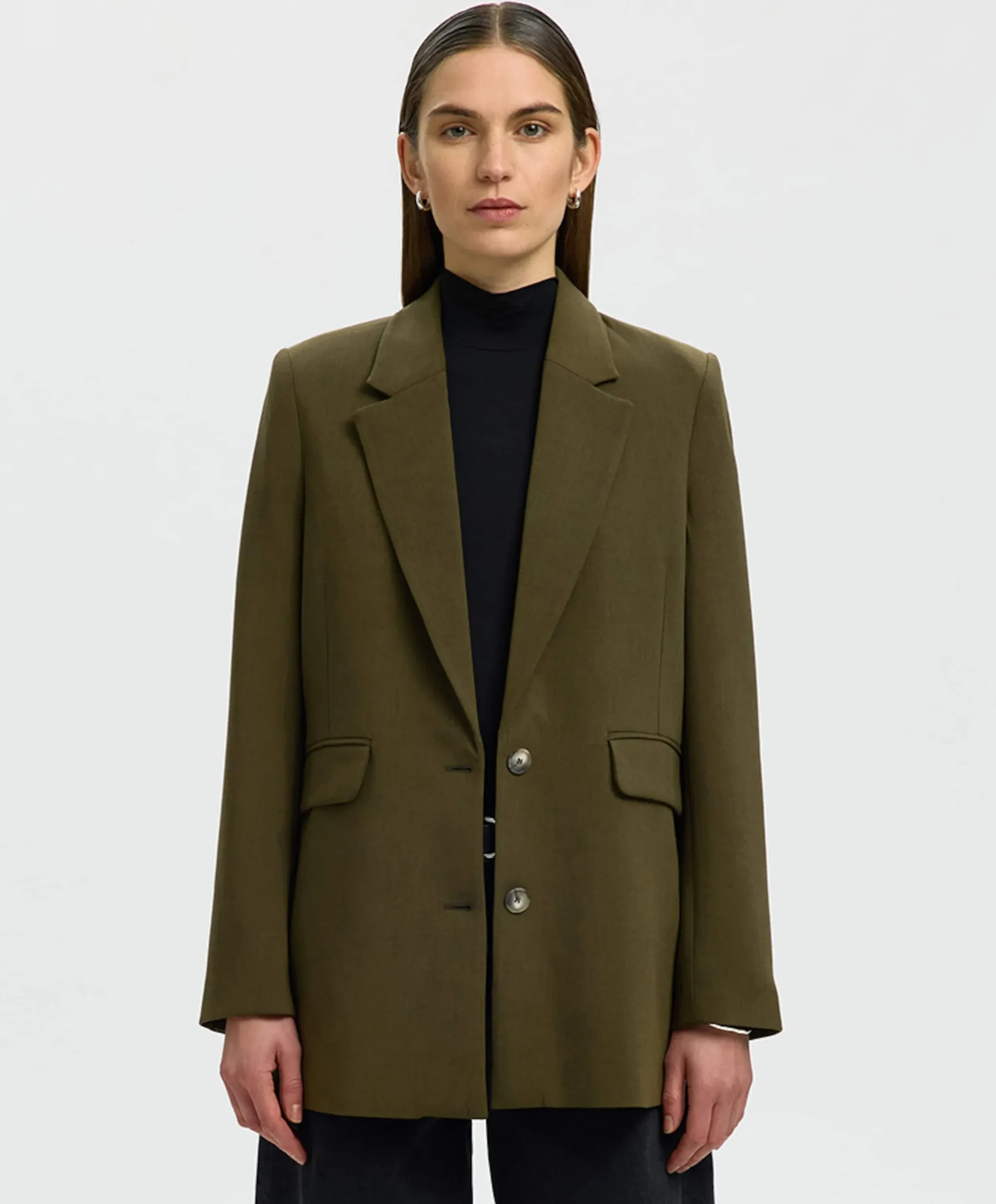 Dames blazer groen