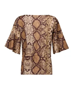 Dames blouse beige
