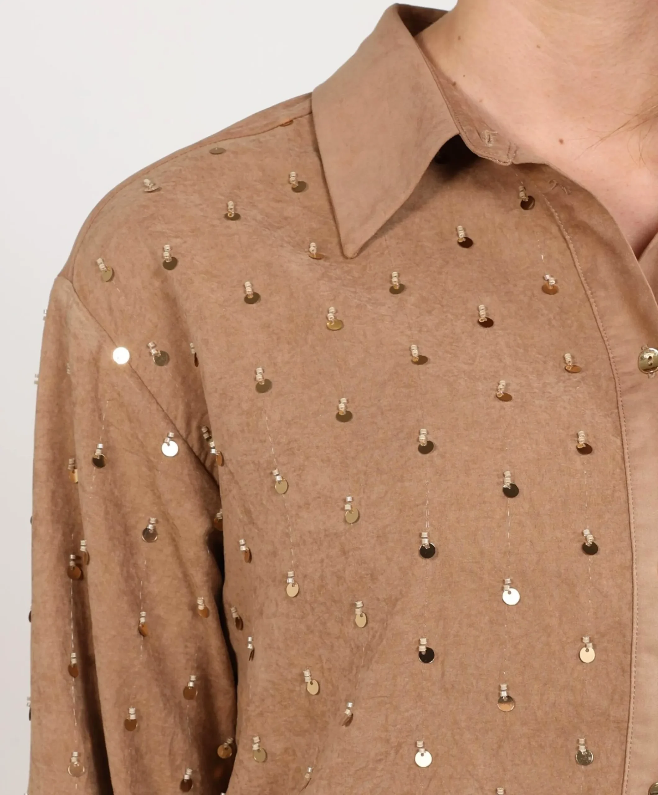 Dames blouse beige