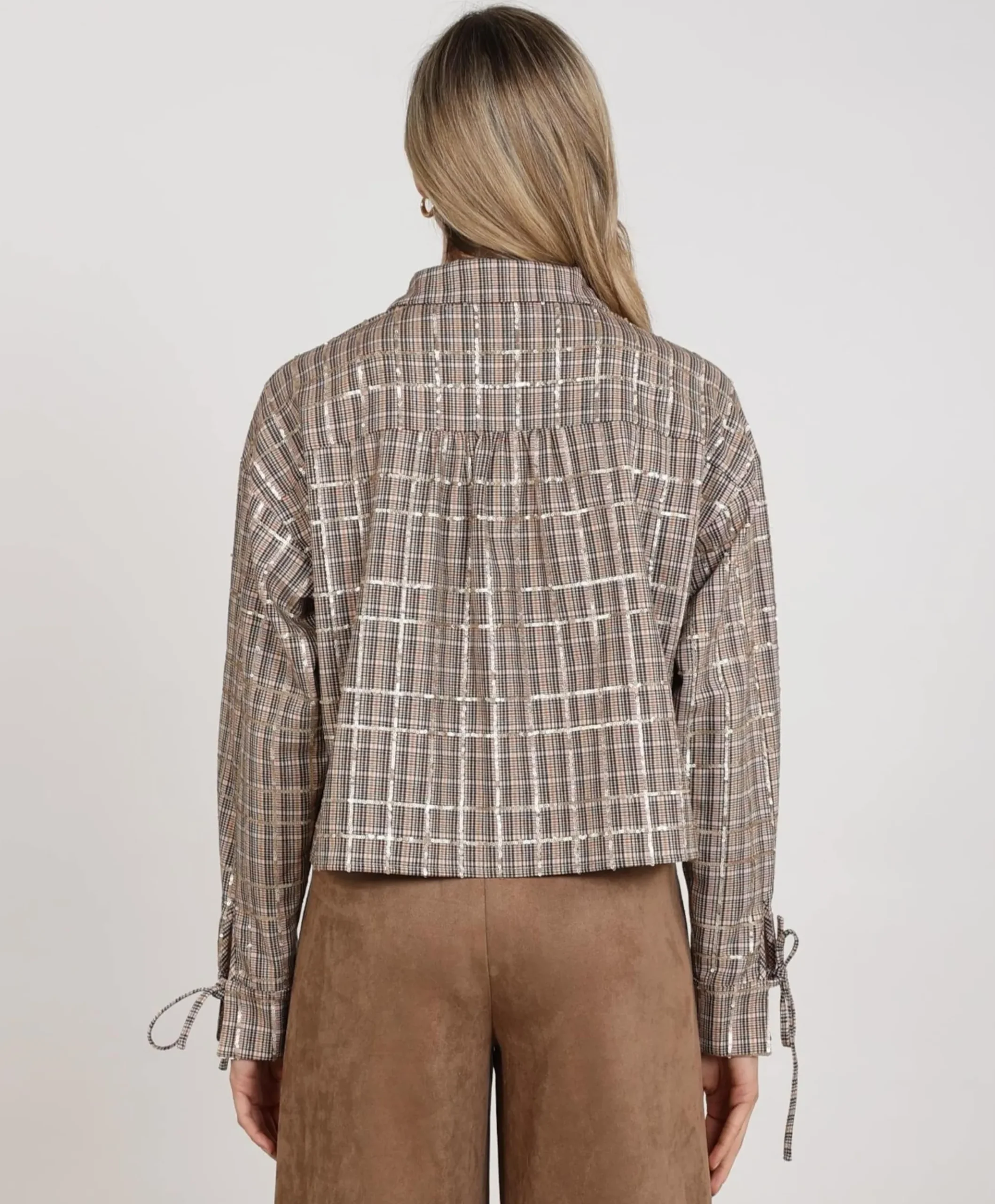 Dames blouse beige