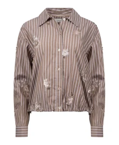 Dames blouse beige