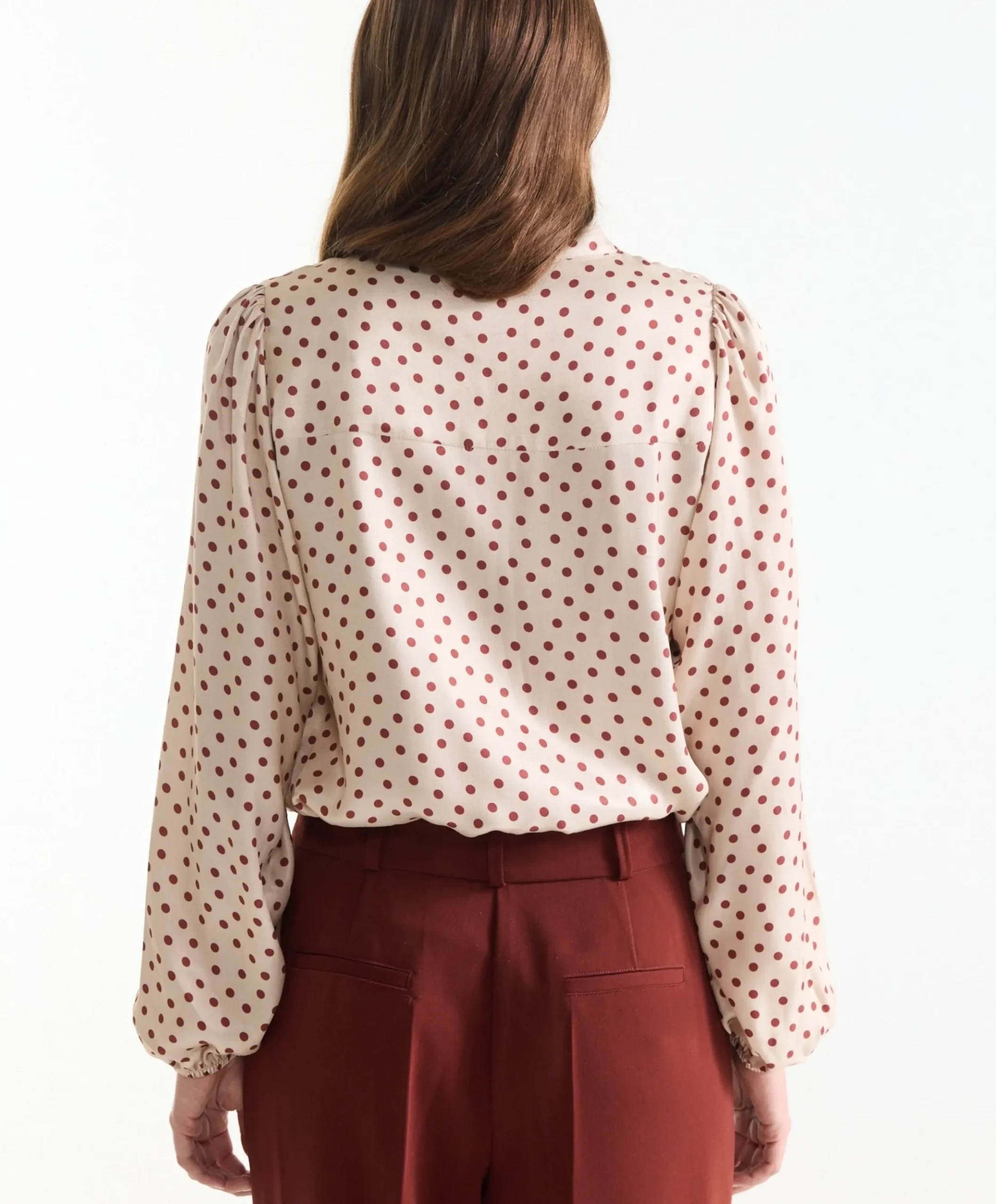 Dames blouse beige