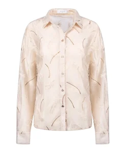 Dames blouse beige