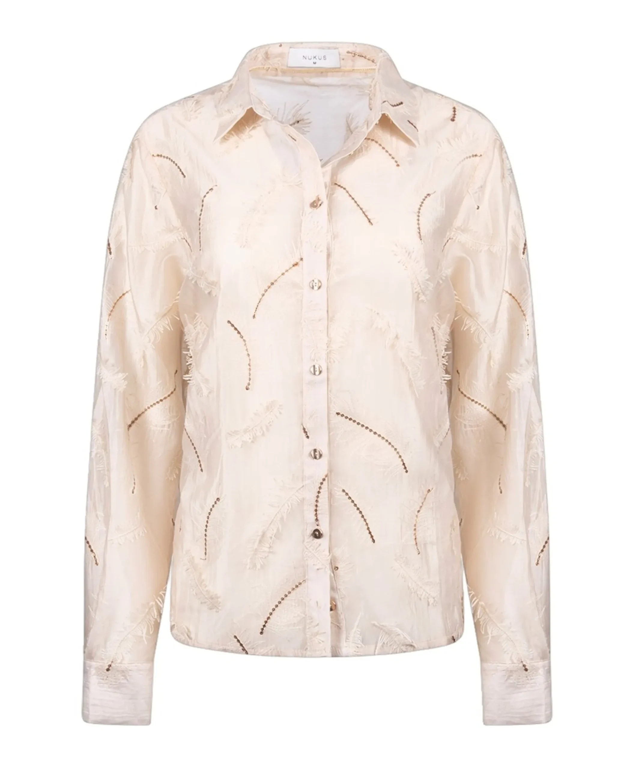 Dames blouse beige