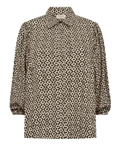 Dames blouse beige