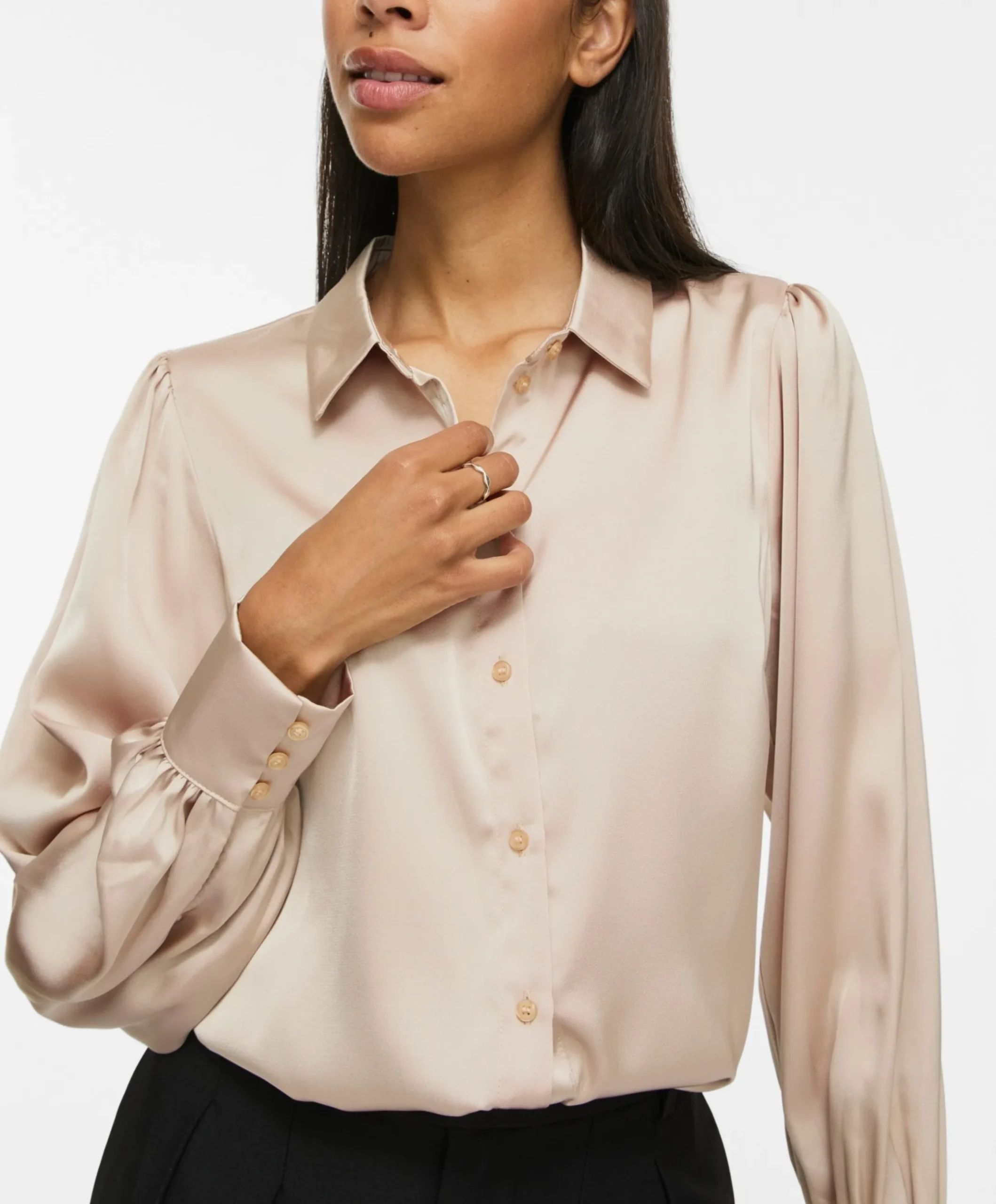 Dames blouse beige