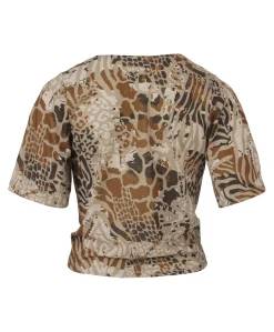 Dames blouse beige