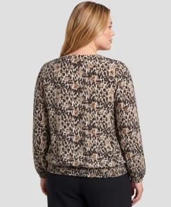 Dames blouse beige