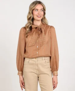 Dames blouse beige