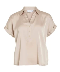 Dames blouse beige