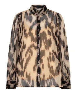 Dames blouse beige
