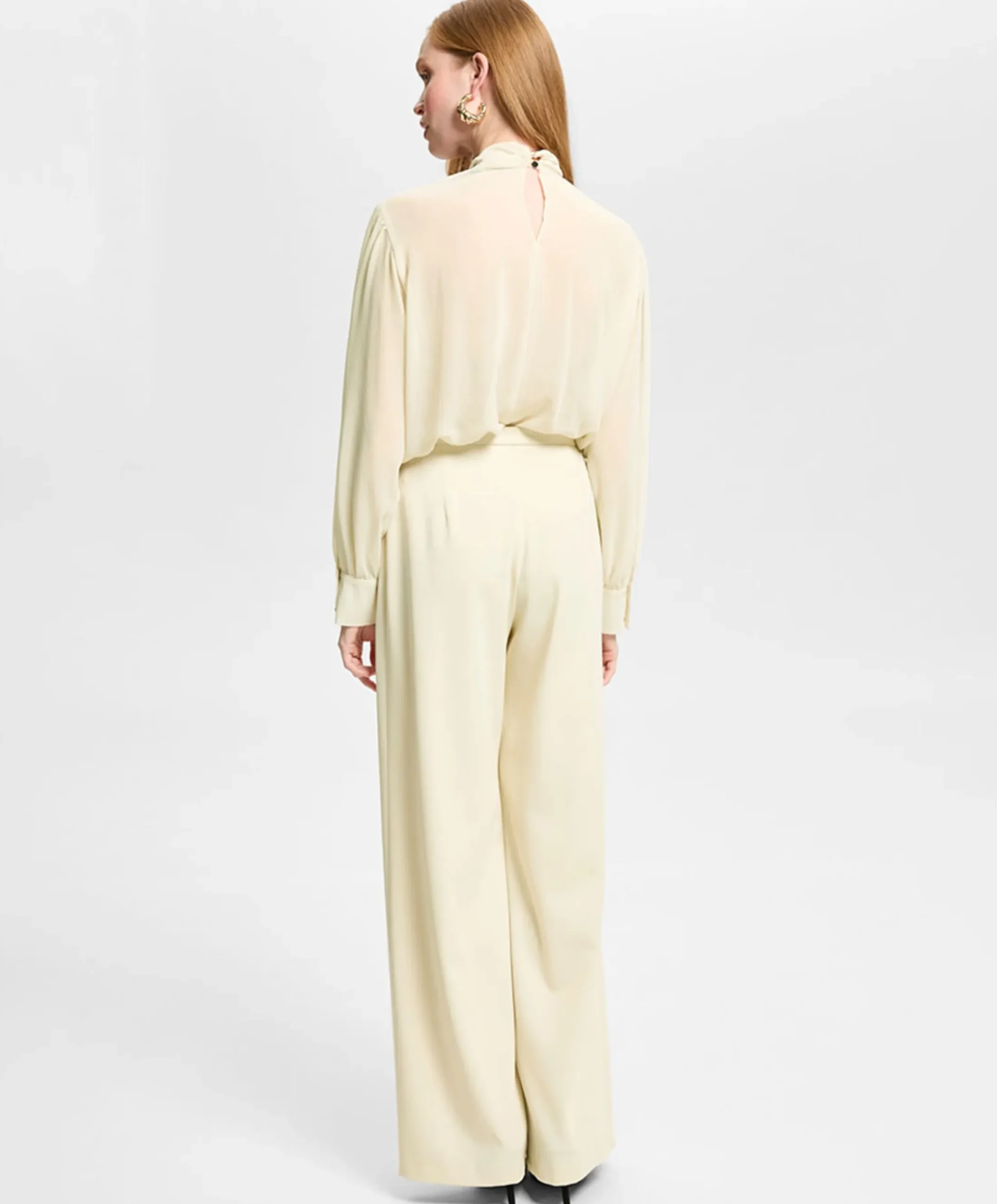 Dames blouse beige