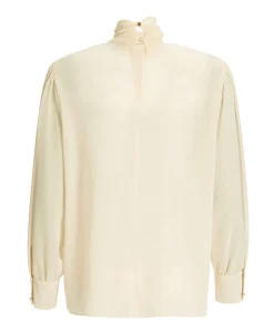 Dames blouse beige