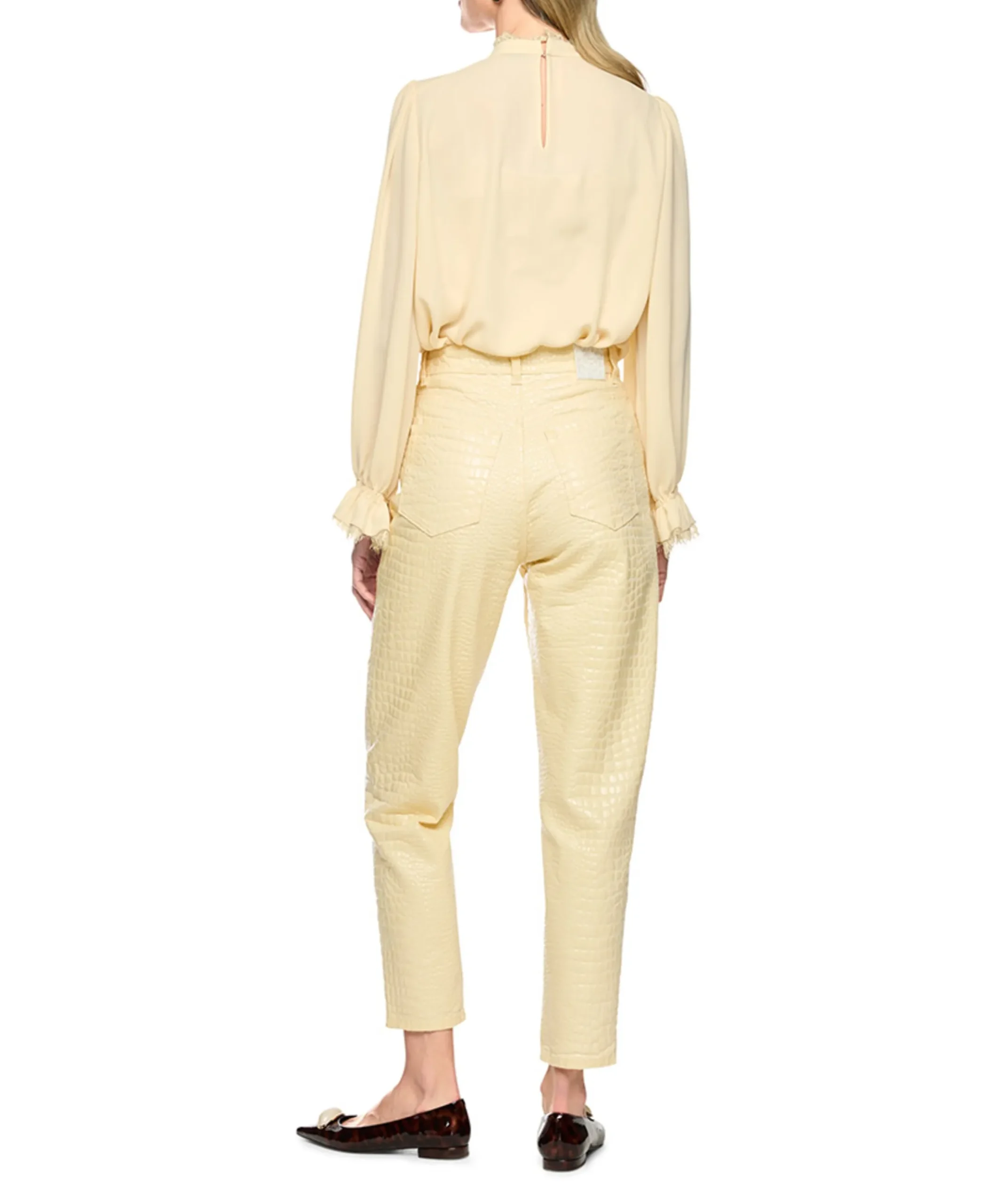 Dames blouse beige