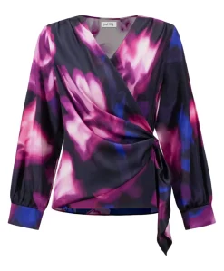 Dames blouse blauw