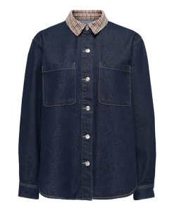 Dames blouse blauw