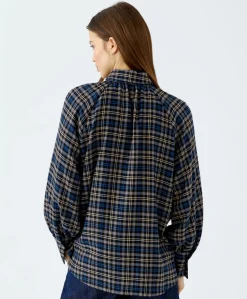 Dames blouse blauw