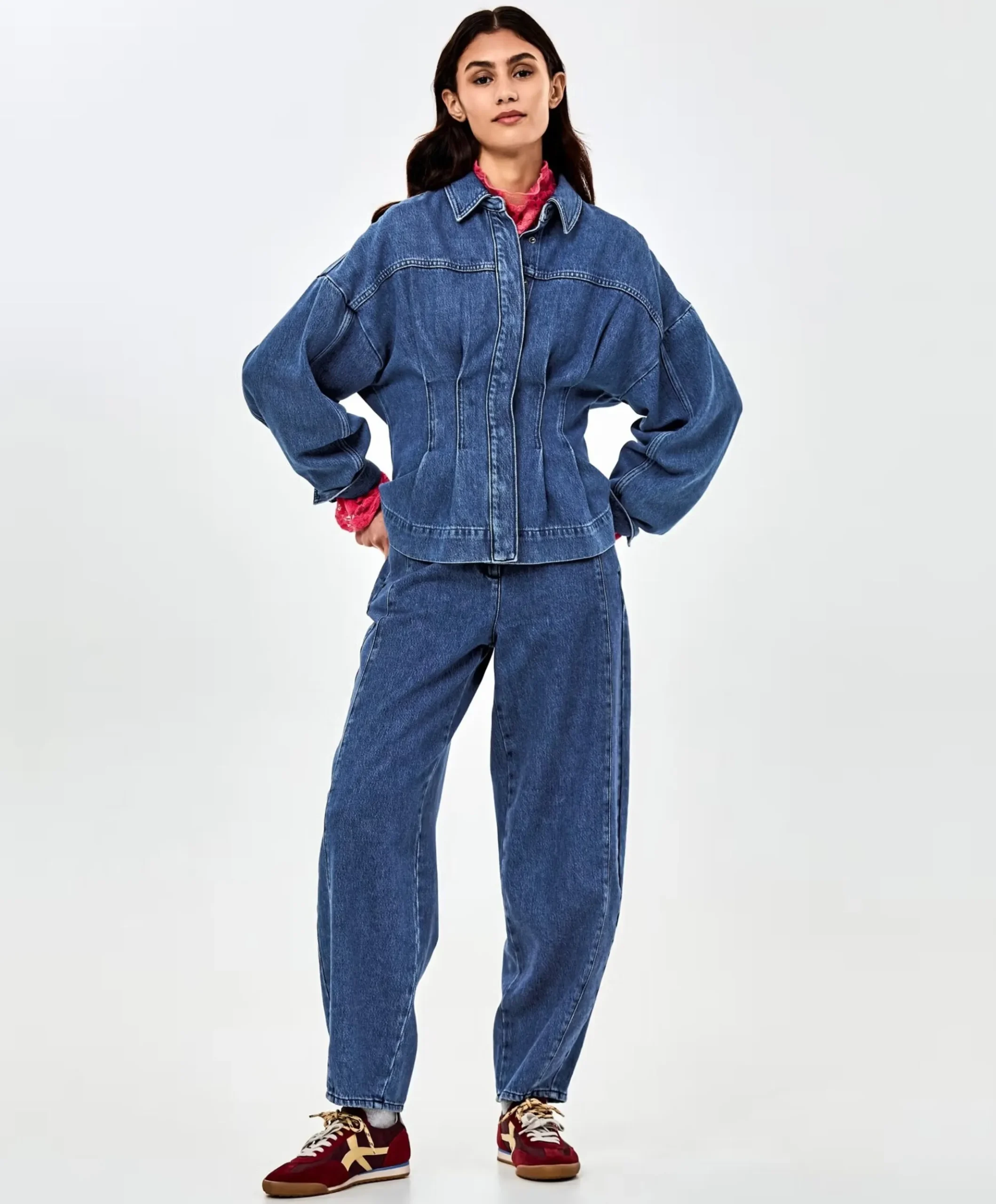 Dames blouse blauw