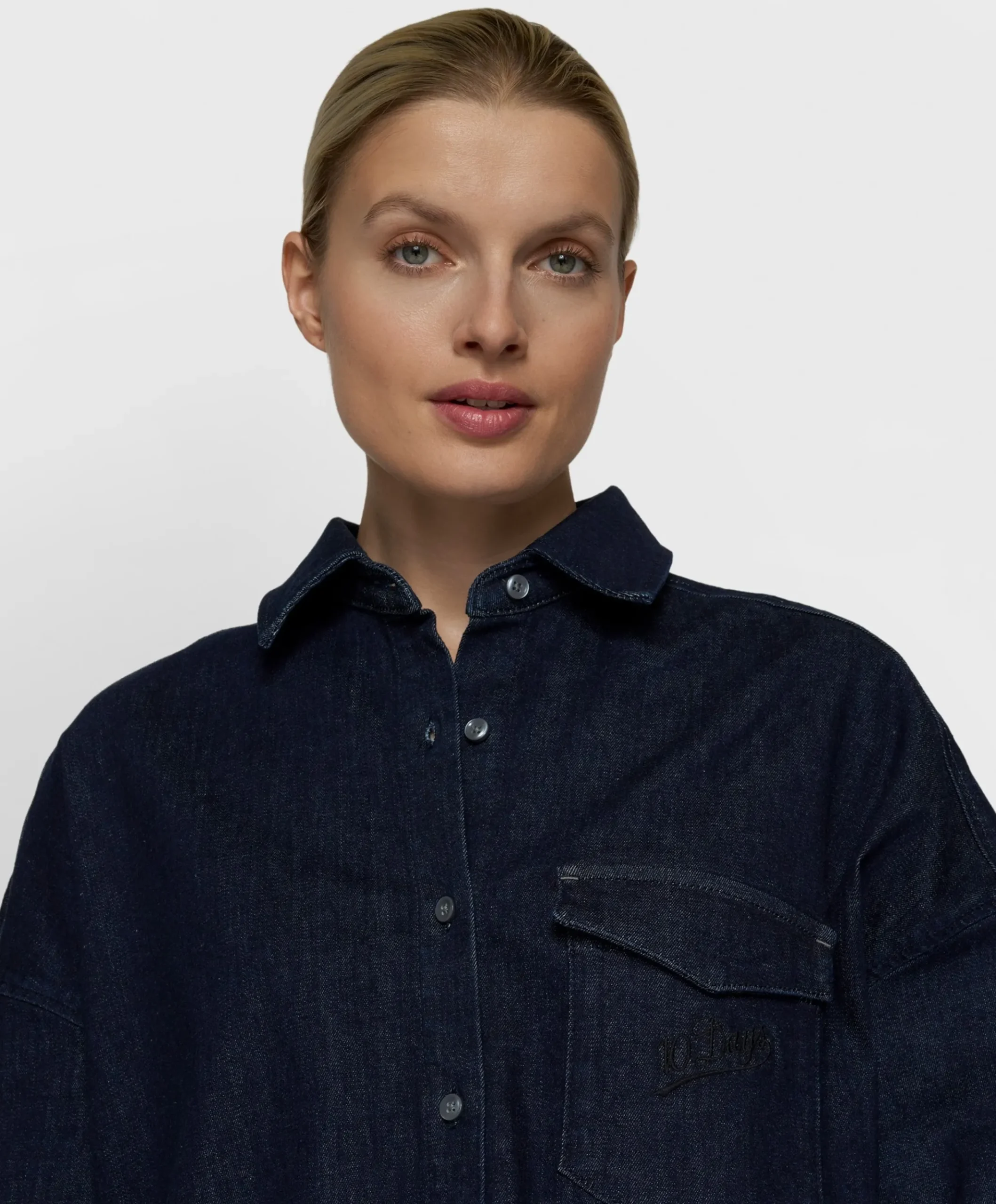 Dames blouse blauw