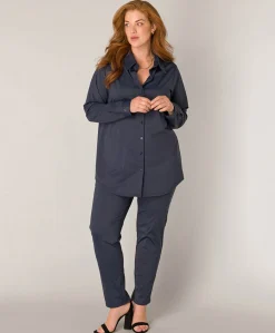 Dames blouse blauw