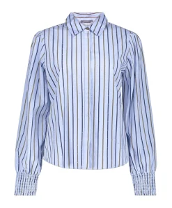 Dames blouse blauw