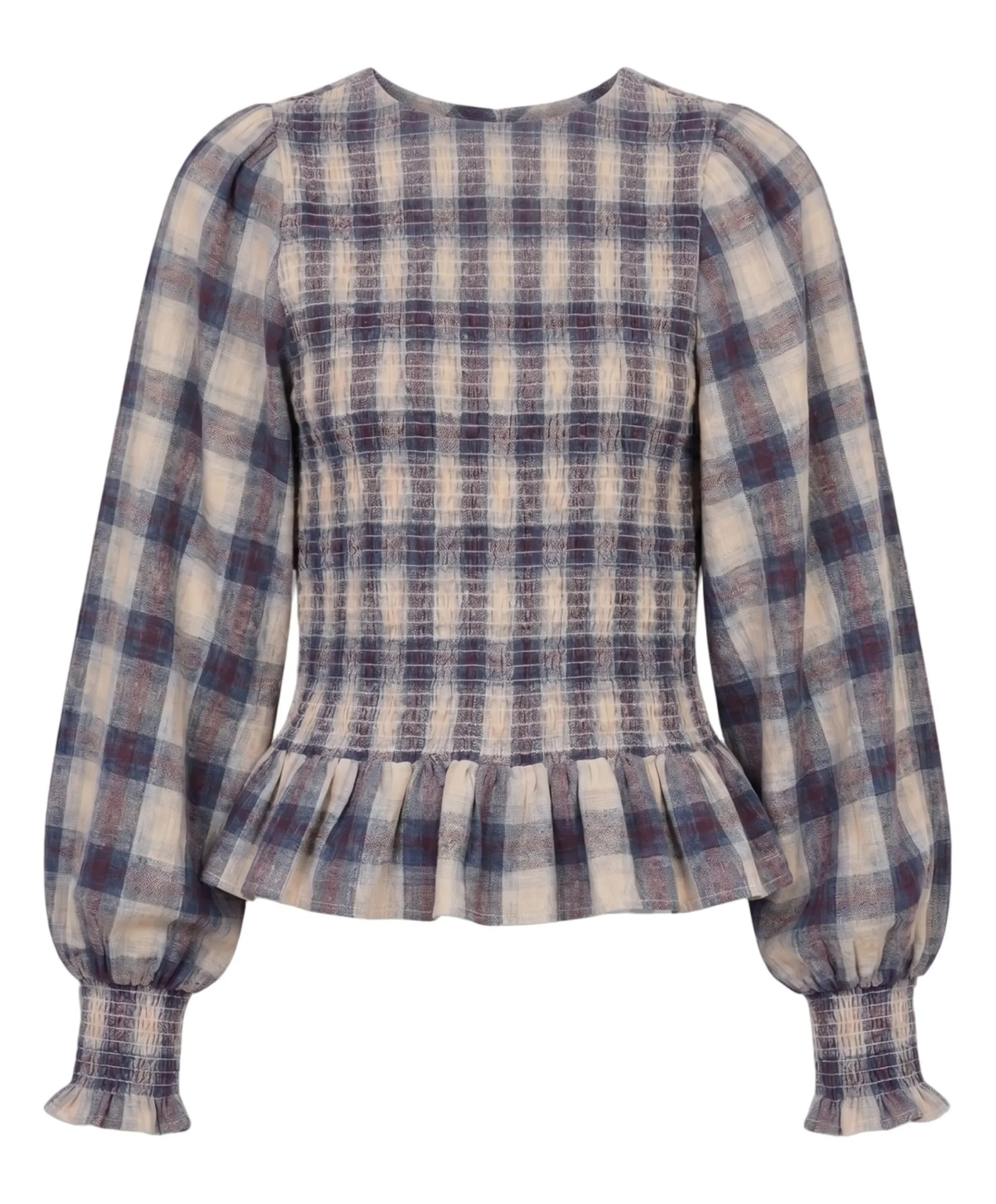 Dames blouse blauw