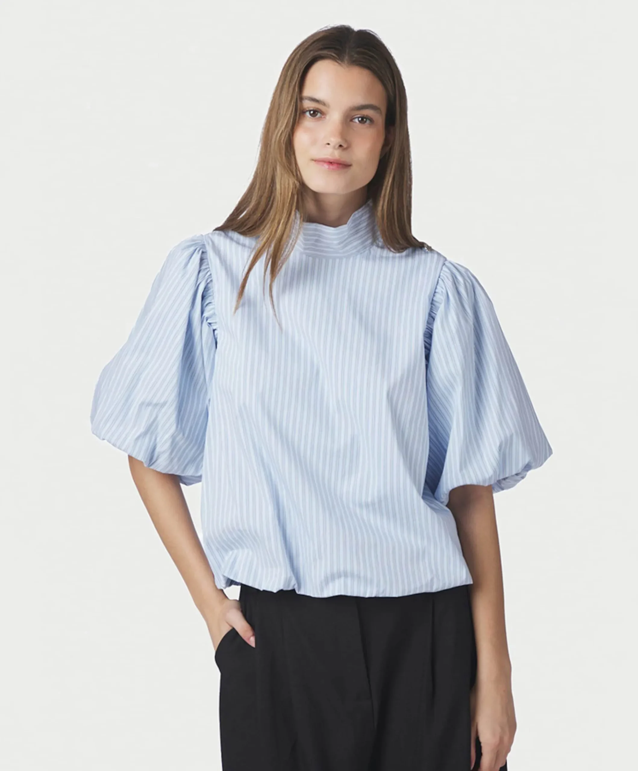 Dames blouse blauw
