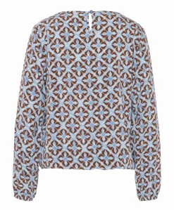 Dames blouse blauw