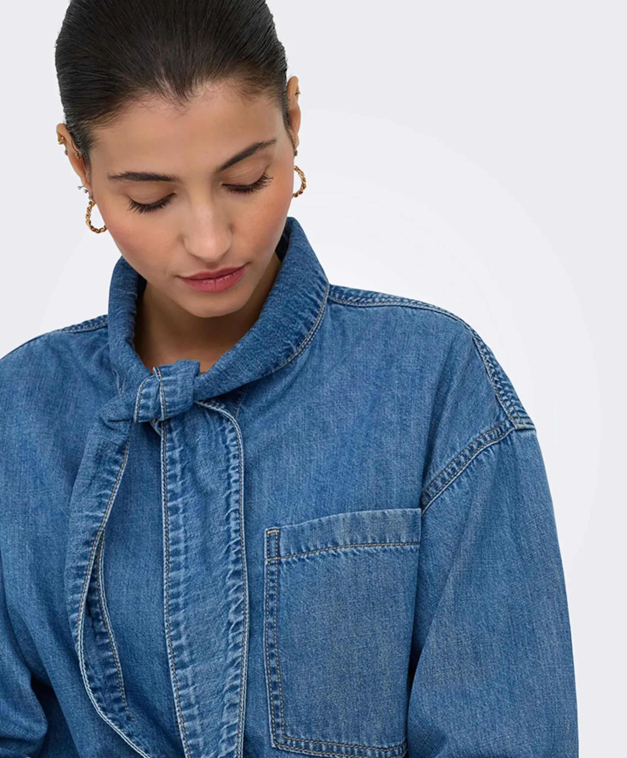 Dames blouse blauw